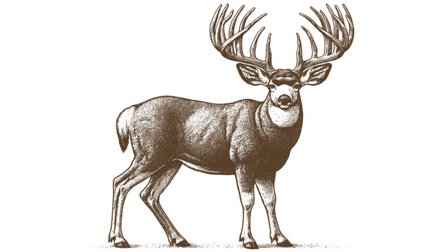 Mule deer vector