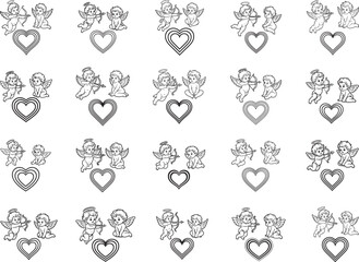 Cupid SVG, Valentine SVG, Angel SVG