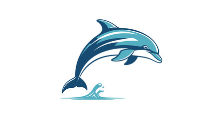 Obraz premium vector of dolphin isolated on white background