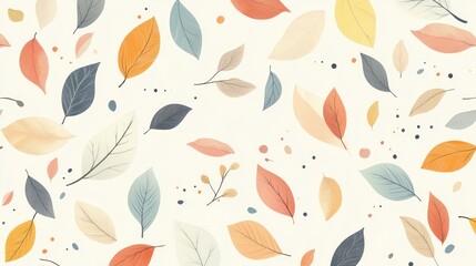 Fototapeta premium Abstract autumn leaves background