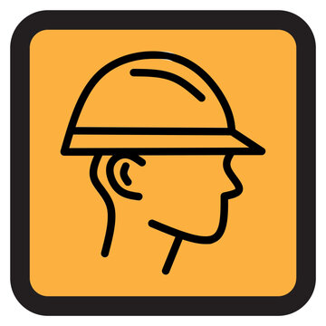Construction Worker Safety Icon