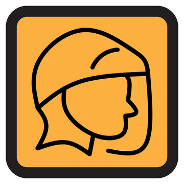 Construction Worker Safety Icon