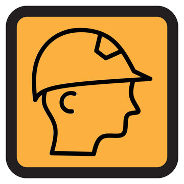 Construction Worker Safety Icon