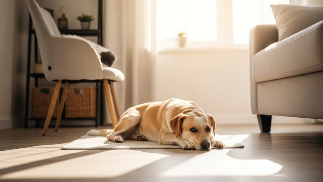 Dog resting