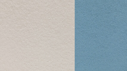 Fototapeta premium Cool beige paper texture background with steel blue vertical split and copy space for template, banner, presentation