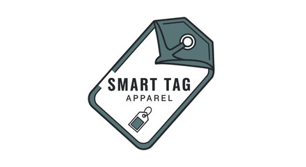 Smart tag apparel clothing label.