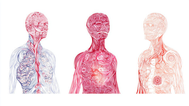 Visualizing the Subtle Body System in Indian Ayurveda- A Graphic Representation of Sushumna Nadi, Pingala Nadi, and Ida Nadi-Vector Design