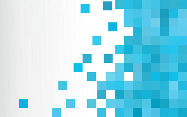 Obraz premium Scattered blue mosaic for background with copy space 
