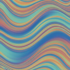 Fototapeta premium Vibrant Wavy Lines in Multicolored Pattern.