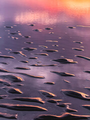 Fototapeta premium Close up structure on the beach at Blackpool, UK.