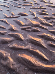 Fototapeta premium Close up structure on the beach at Blackpool, UK.