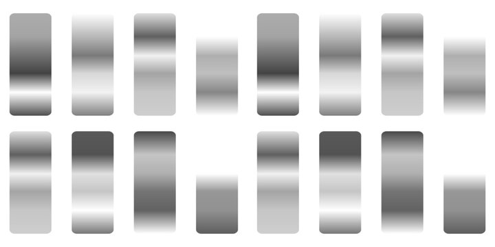 Silver metallic gradient for text design and bulletin boards, infographics. Metallic silver gradient. silver palette.