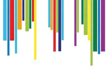Obraz premium A colorful abstract image with many vertical lines