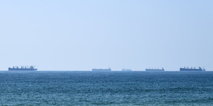 Awaiting cargo ships. Oman