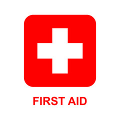 Obraz premium Medical First Aid Sign Vector Illustration