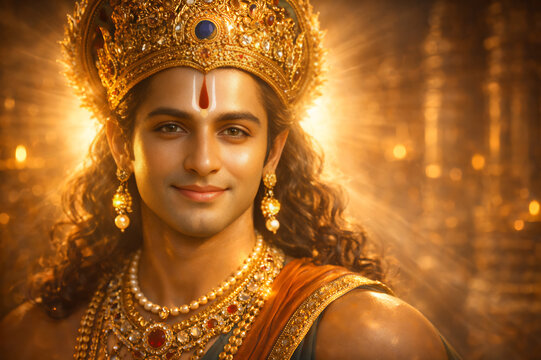 Lord Shri Ram portraits for Ram Navami, Diwali, Dussehra, Vijayadashami, Ramlila, Deepotsav Ayodhya, Ram janmotsav, Festival Marketing, Greeting Cards, Social Media