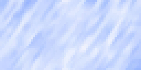 Obraz premium Soft pixelated abstract background in light blue and white with diagonal streaks and a gentle, airy feel for serene digital art and clean design