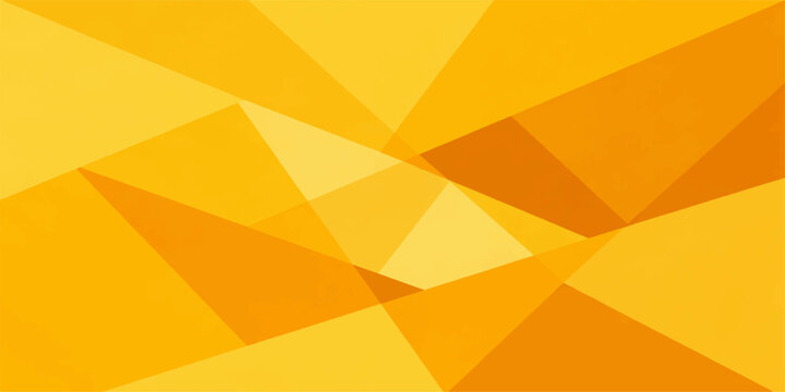 Abstract orange and yellow geometric triangle pattern background with polygon mosaic design