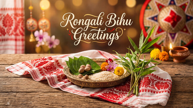 Bohag Bihu celebrates the Assamese New Year and spring harvest with vibrant traditions, music, flowers, and symbols of prosperity and renewal.