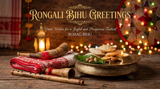 Bohag Bihu celebrates the Assamese New Year and spring harvest with vibrant traditions, music, flowers, and symbols of prosperity and renewal.