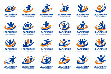 Fototapeta premium Collection of 25 logo designs for sports and fitness brand