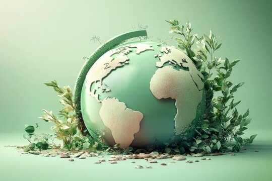 Celebrating environmental awareness with a pastel-themed design.