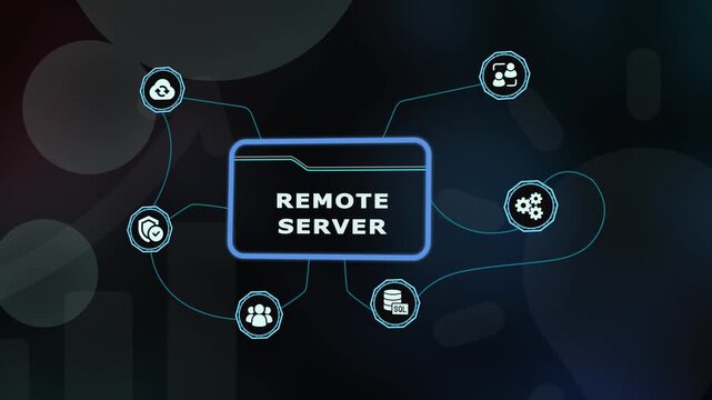 Decentralized remote server access with encrypted cloud database connection and virtual networking interface