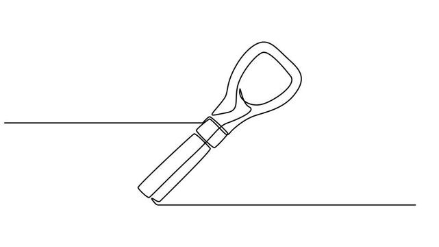 tongue scrapers and cleaners for promoting fresh breath and good oral hygiene continuous one line drawing animation, video, motion, Modern tongue cleaner ensuring perfect oral hygiene with isometric