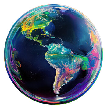 PNG Colorful abstract Earth illustration