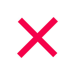 Obraz premium red Cross Icon