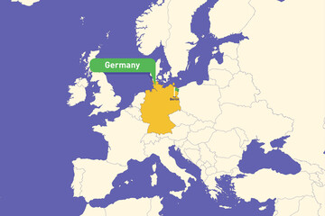 Obraz premium Highlighted infographic map illustration of Guernsey, ideal for education, travel guides, and geography presentations.