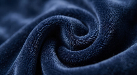 Fototapeta premium Macro photograph of soft green velvet texture with a swirling pattern.