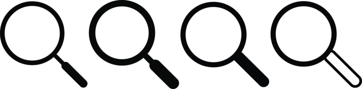 search icon set. magnifying glass sign. Search Image icons. search image gallery. Image Searching Design
