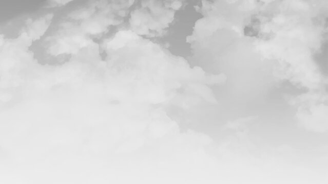 Cloudy sky and bad weather, nature background. Heavy clouds in moody gray tones. Vector design.