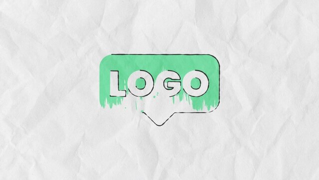 Drawing Scribble Pencil Lines Brush Ink Liquid Logo Reveal