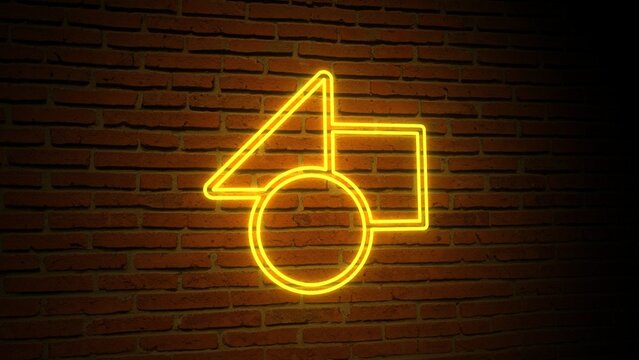 Epic Neon Glow Wall Brick Logo Reveal