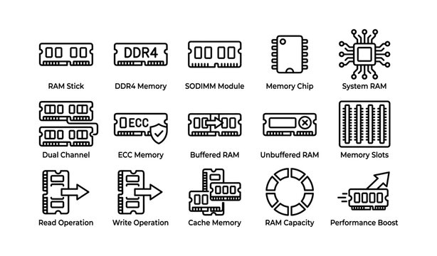 Ram types and functions: memory chips, ddr4, modules, slots, performance