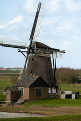 Moulin, R&eacute;serve naturelle de Wagejot, Ile de Texel, Pays bas