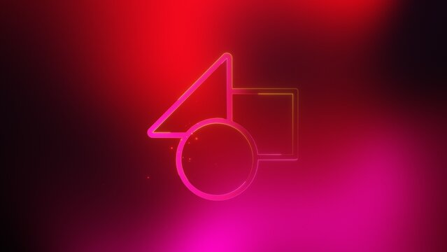 Fashion Beauty Particle Stroke Icon Logo Reveal