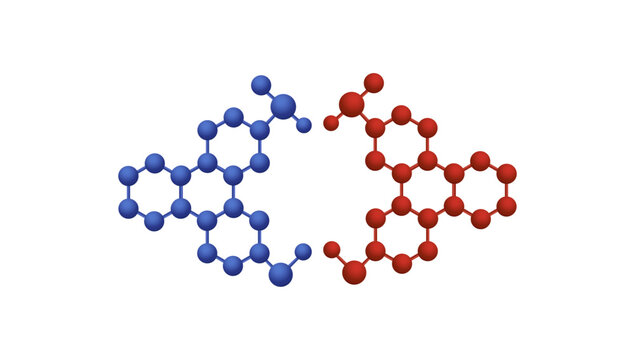 Graphene nanostructure atomic lattice scientific model illustration vector artwork design for chemistry physics research graphics