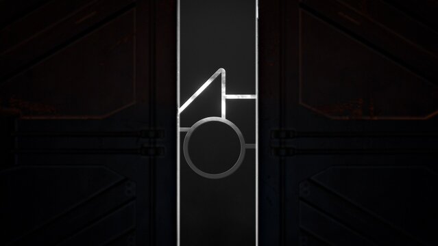 Futuristic Heavy Metal Door Logo Reveal