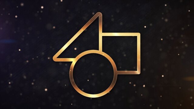 Glamour and Glitter Fancy Golden Particles Logo Reveal