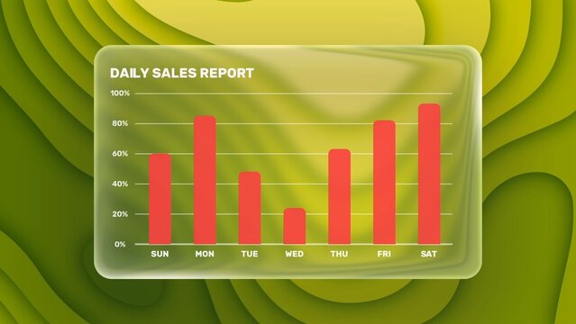Glass Panel Modern Clear Car Chart Infographic