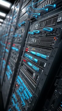 server room technology, data center, computer equipment