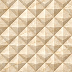 Fototapeta premium 3D Geometric Pyramid Marble Tile Seamless Luxury Stone Texture Pattern Background