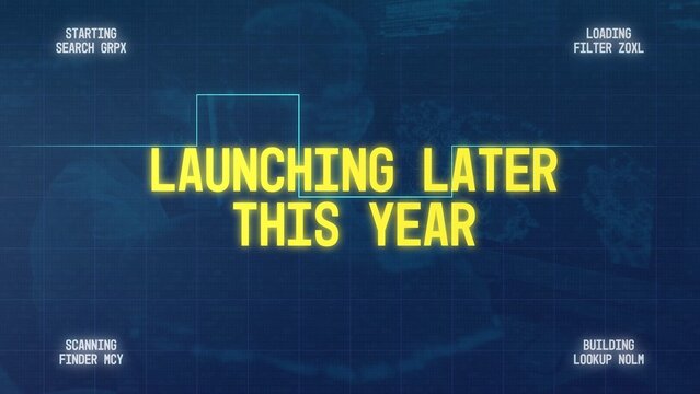 Glowing Digital Grid Loading Hype Build Up Title Intro