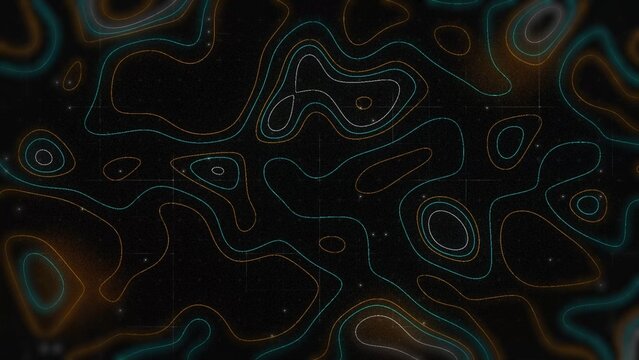 Digital Sci-Fi HUD Glow Lines Animated Background