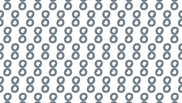Geometric pattern of interlocking circles on plain background