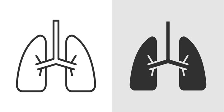 Pulmonology Icon representing lung health, respiratory system care, breathing disorders, chest examinations, and medical specialization in respiratory wellness.