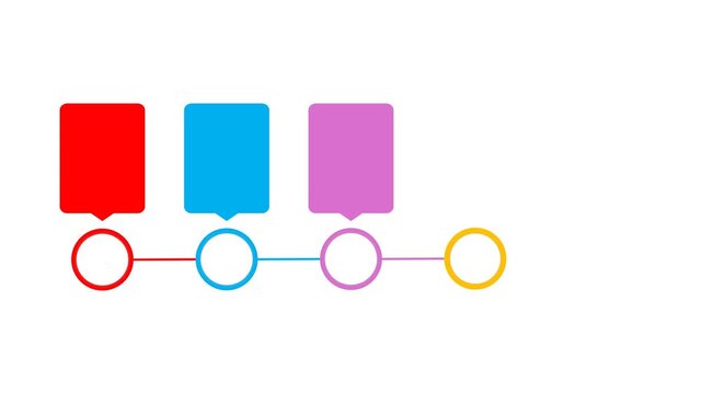 5 step business timeline infographic
